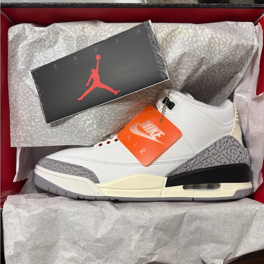 *SOLD* Air Jordan 3 Retro ‘White Cement Reimagined’ Mens Size 12 - Picture 5 of 9